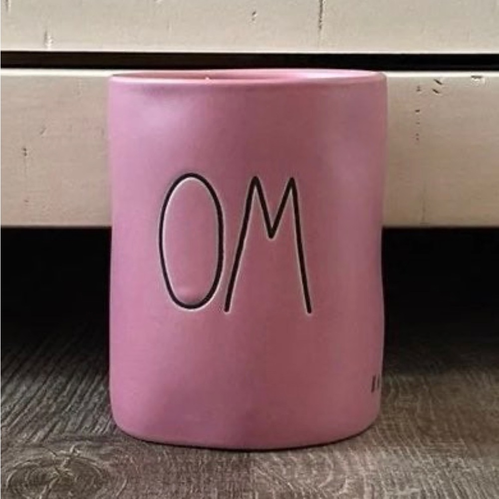 Rae Dunn OM double sided candle